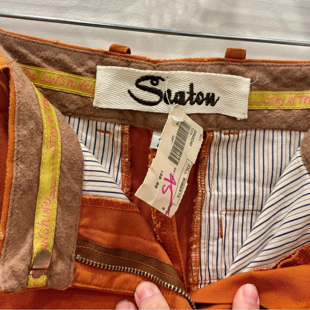 Women's Jill Roberts Beverly Hills Seaton Burnt Orange Gaucho Shorts